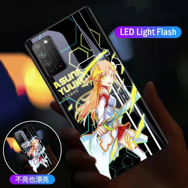 LED Flash Call Light Case For Samsung Galaxy S23 Ultra S22 21 Note 20 Ultra FE Selfie Light Cover for Samsung S21 S20 Plus Coque