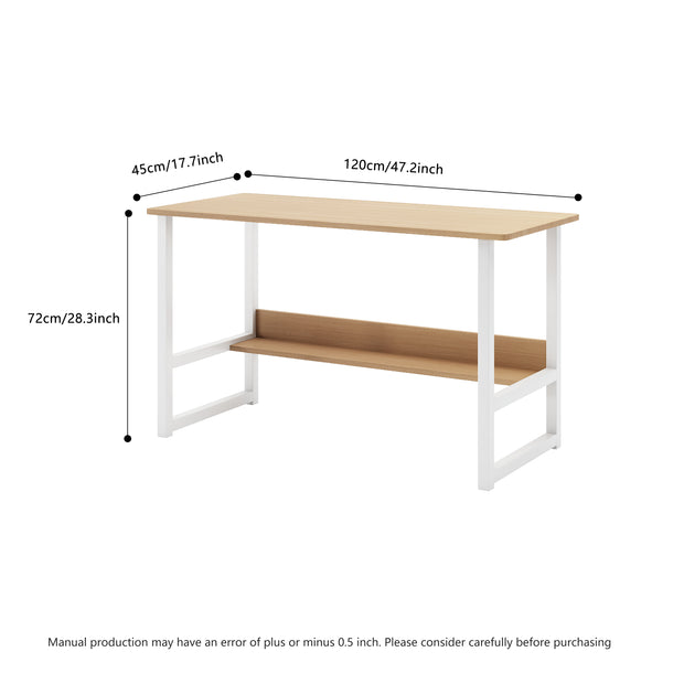 Computer desk, desktop room, simple desk, bedroom desk, student home desk, wooden desk with storage rack