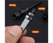 Outdoor Survival Magnesium Flint and Steel Striker Fire Starter Lighter Stick