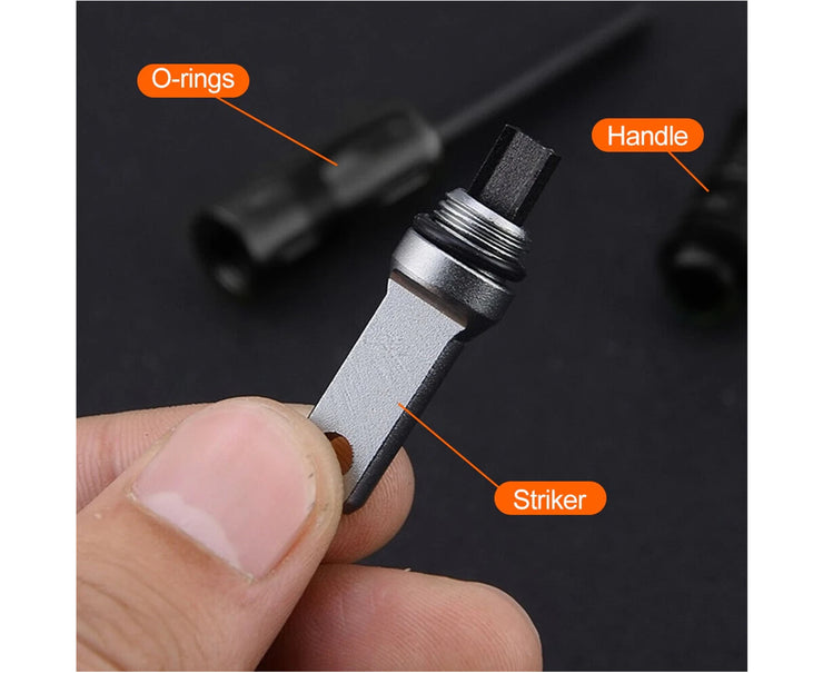 Outdoor Survival Magnesium Flint and Steel Striker Fire Starter Lighter Stick