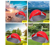 Pop up Tent Camping Beach Tents 4 Person Portable Hiking Shade Shelter