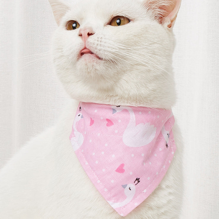 Pet Supplies Pet Saliva Towel Cartoon Pet Dog Collar Cat Triangle Towel Collar Pet Triangle Towel