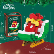 Compatible with building blocks, small particle assembly, snowman, Christmas reindeer, Christmas gifts, children's toy gifts