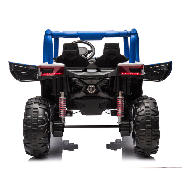 Side by Side 4x4 Ride on Off-Road Truck with Parent Remote Control, Battery Powered Electric Car - Follow yourDream