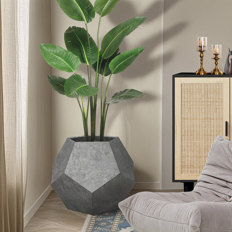 25.98"Modern Pet Furniture Cat Litter Side Table, Sofa Side Table, Planter MDF Multifunctional Furniture, Cement Gray