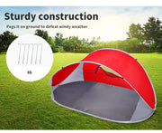 Pop up Tent Camping Beach Tents 4 Person Portable Hiking Shade Shelter