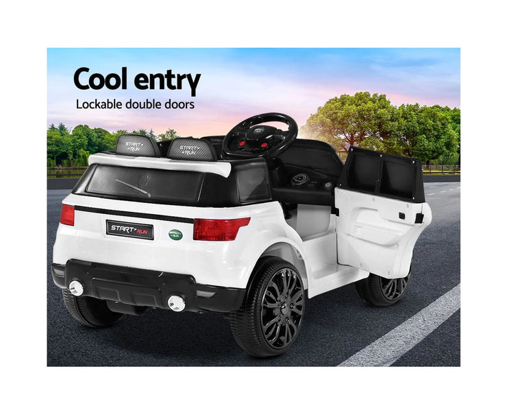 Kids Electric Ride on Car SUV Range Rover-Inspired Cars Remote 12V White