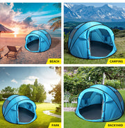 Mountview Pop up Camping Tent Beach Outdoor Family Tents Portable 4 Person Dome