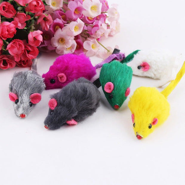 10 PCS PLUSH MOUSE CAT TOYS (Random Color) - Follow yourDream