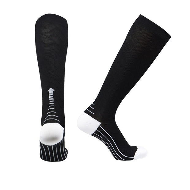 Sports socks black calf socks outdoor cycling socks compression socks skipping rope marathon long tube professional running sock