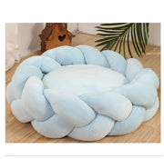 Pet kennel Fried Dough Twists dog kennel filling yarn cat kennel round universal mat detachable cat kennel dog kennel