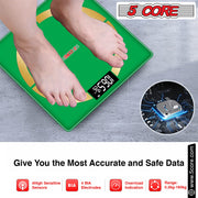 5 Core Bathroom Smart Scale for Body Weight Accurate BLuetooth Digital