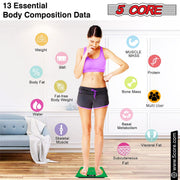 5 Core Bathroom Smart Scale for Body Weight Accurate BLuetooth Digital