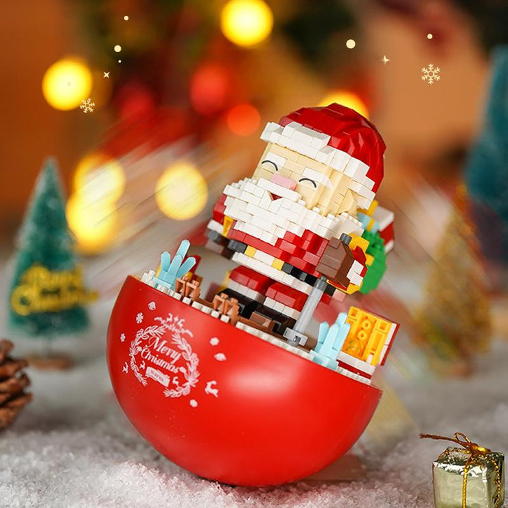 Santa Claus Tumbler Ornament Model Assembly and Gift Giving