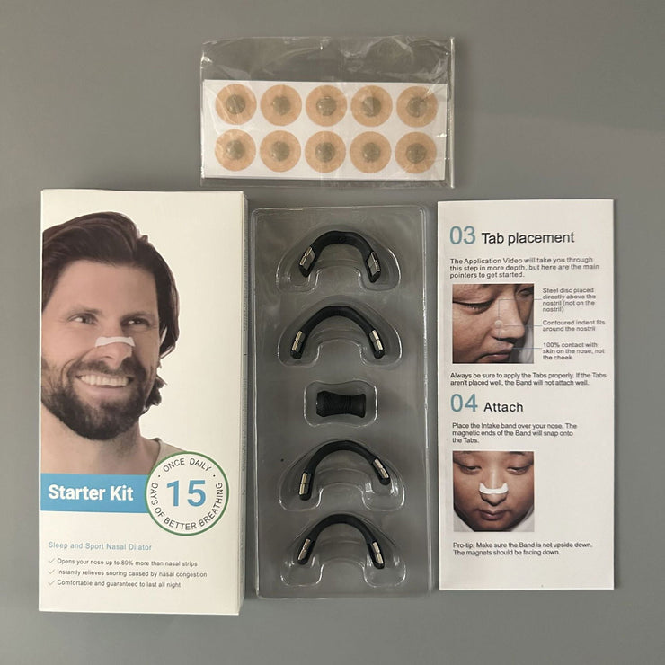 15Pairs Magnetic Nasal Strips Nasal Breathing Dilators Kits Increase Air Intake Improve Sleeping Reduce Snoring for Nighttime - Follow yourDream