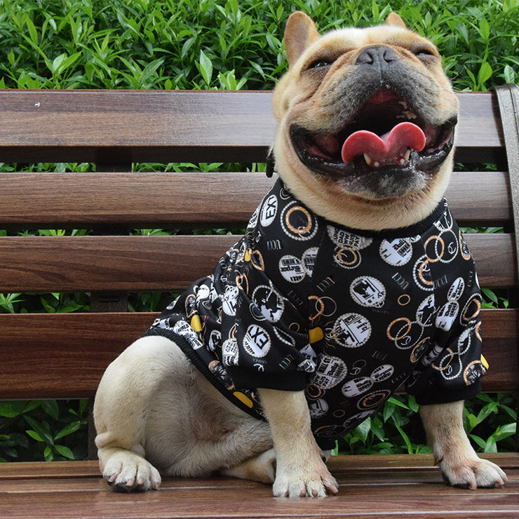 Printed Pet Clothes Spring And Autumn Dog Clothes Dog Clothes Pet Clothes