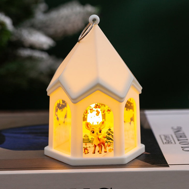 Christmas Children's Luminous Gift Retro Night Light Christmas Tree Pendant Desktop Decoration Props