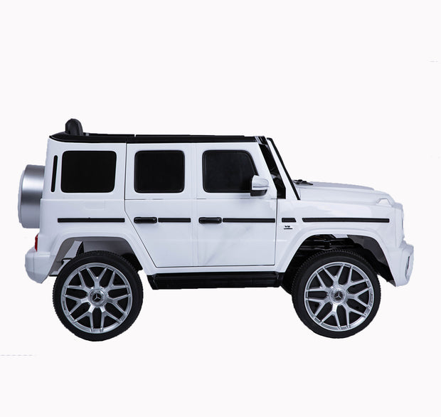 Mercedes Benz G63 Children's Electric Vehicle with Remote Control 12V Music, Horn, Spring Suspension, Safety Lock and License