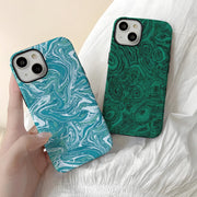 Abstract phone case Apple 16pro protective case 2-in-1 film case 13pm Apple phone case 15pm hard case