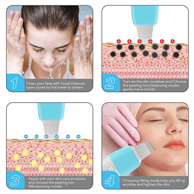 HailiCare Ultrasonic Peeling Machine Cleans The Skin And Removes Blackheads And Horny Beauty Instrument