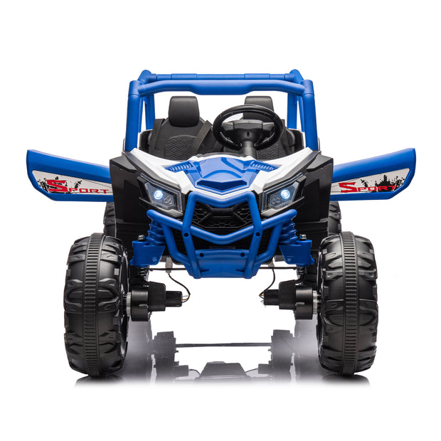 Side by Side 4x4 Ride on Off-Road Truck with Parent Remote Control, Battery Powered Electric Car - Follow yourDream