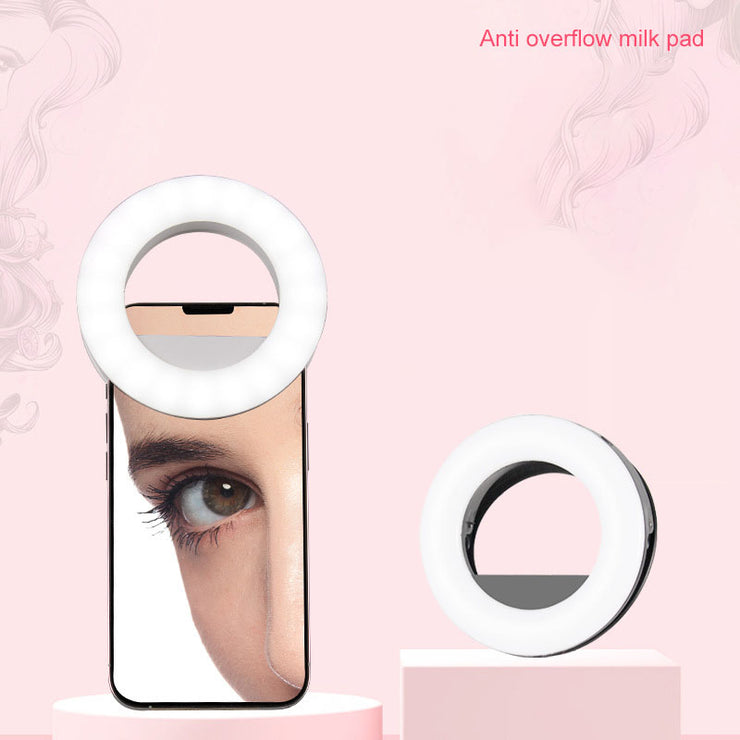 Mobile Phone Fill Light Anchor Beauty Rejuvenation Vibrato Live Charging Light LED Ring Small Indoor Selfie Universal