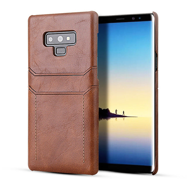 Card Holder Case for Samsung Galaxy Note 9 8 Luxury Leather Wallet Shockproof Slim Hard Back Cover for Galaxy