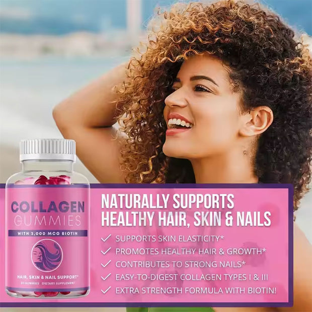 Collagen gummy bear gummy biotin