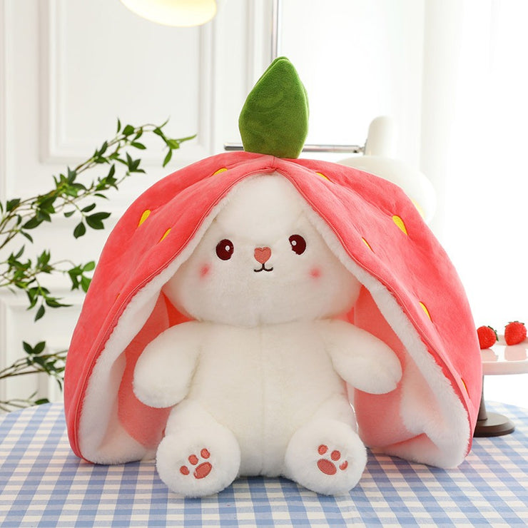 Plush toy fruit turned into rabbit doll toy doll gift girl ins fruit turned into rabbit doll