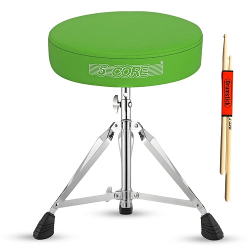 5Core Drum Throne Padded Adjustable Guitar Stool Drummer Seat for