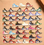1pcs air jordan 1st generation sneakers AJ1 keychain off white joint dark brown barb keychain - Follow yourDream