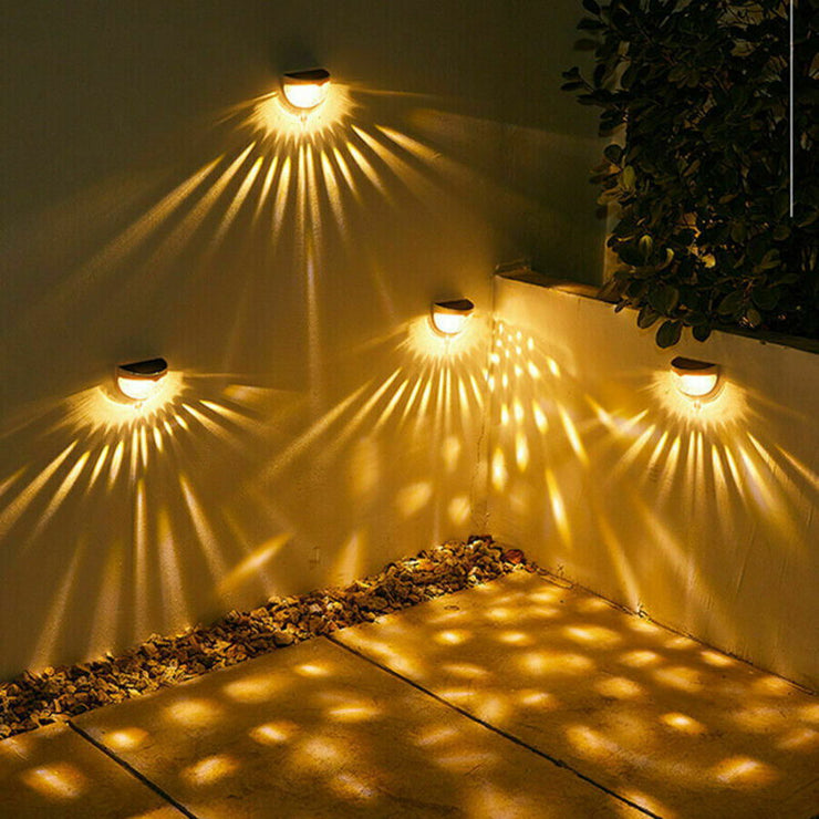 2-12PCS Solar Powered LED Wall Lights Door Fence Light Outdoor Garden Lamp Light - Follow yourDream