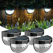 2-12PCS Solar Powered LED Wall Lights Door Fence Light Outdoor Garden Lamp Light - Follow yourDream