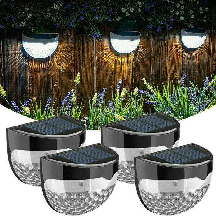 2-12PCS Solar Powered LED Wall Lights Door Fence Light Outdoor Garden Lamp Light - Follow yourDream