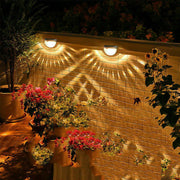 2-12PCS Solar Powered LED Wall Lights Door Fence Light Outdoor Garden Lamp Light - Follow yourDream