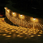 2-12PCS Solar Powered LED Wall Lights Door Fence Light Outdoor Garden Lamp Light - Follow yourDream