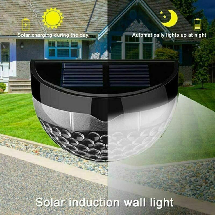 2-12PCS Solar Powered LED Wall Lights Door Fence Light Outdoor Garden Lamp Light - Follow yourDream