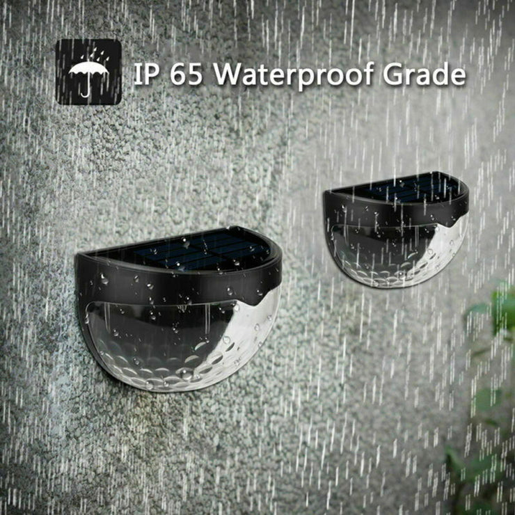 2-12PCS Solar Powered LED Wall Lights Door Fence Light Outdoor Garden Lamp Light - Follow yourDream