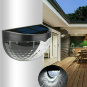 2-12PCS Solar Powered LED Wall Lights Door Fence Light Outdoor Garden Lamp Light - Follow yourDream