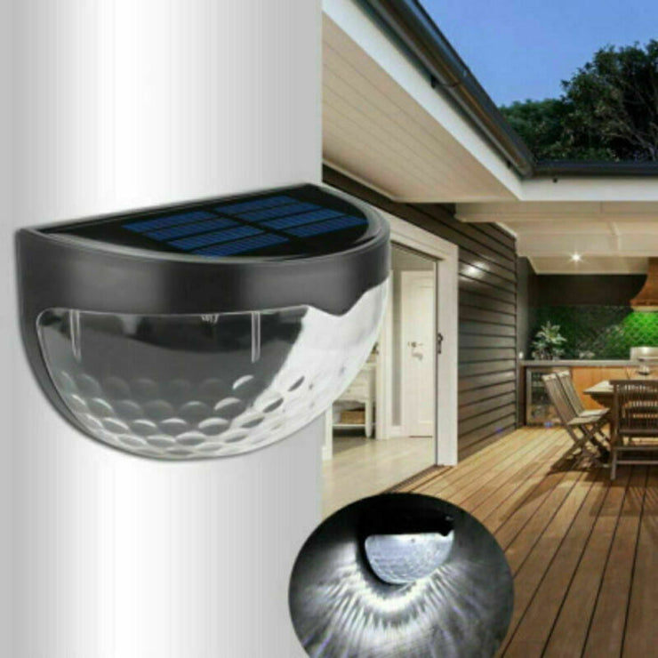 2-12PCS Solar Powered LED Wall Lights Door Fence Light Outdoor Garden Lamp Light - Follow yourDream