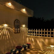2-12PCS Solar Powered LED Wall Lights Door Fence Light Outdoor Garden Lamp Light - Follow yourDream