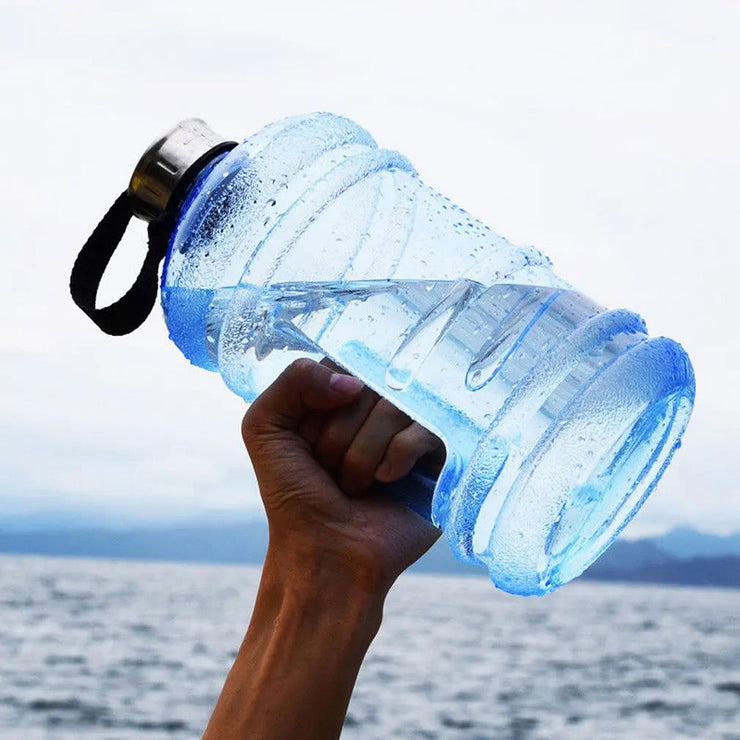 2.2L Portable Size PETG Large Capacity Water Bottle Training Sports Workout Drink Bottle Shaker Bottle with Handle Outdoor Gym - Follow yourDream