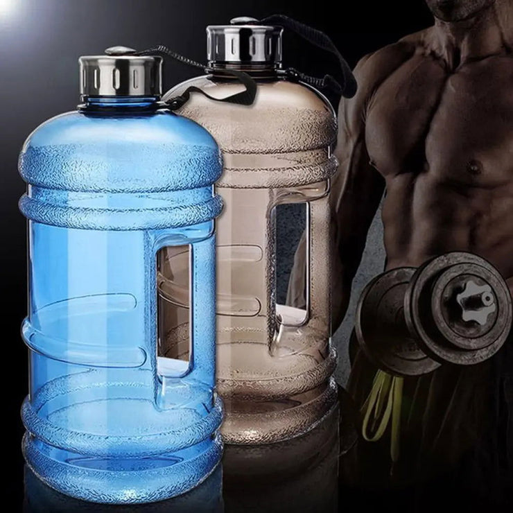 2.2L Portable Size PETG Large Capacity Water Bottle Training Sports Workout Drink Bottle Shaker Bottle with Handle Outdoor Gym - Follow yourDream