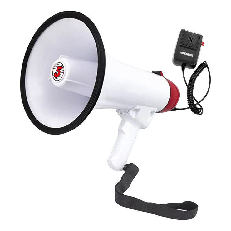 5Core Megaphone Bullhorn Speaker 40W Bull Horn Rechargeable Cheer