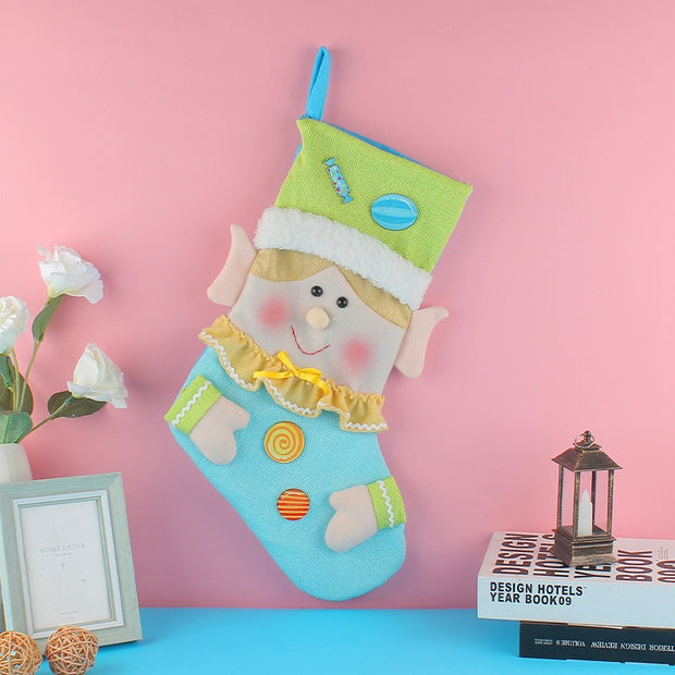 Christmas Creative Christmas Socks Gift Socks Christmas Tree Pendant Gift Bag Children's Cute Candy Socks