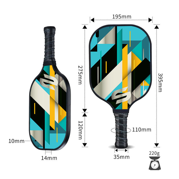 Pickleball Paddle Graphite Textured Surface For Spin USAPA Compliant Pro Pickleball Racket Raw Carbon Fiber Paddle