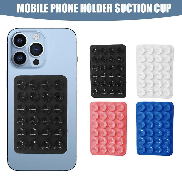 Thickened new mobile phone silicone suction cup 24 square suction cups mobile phone leather case silicone suction cup