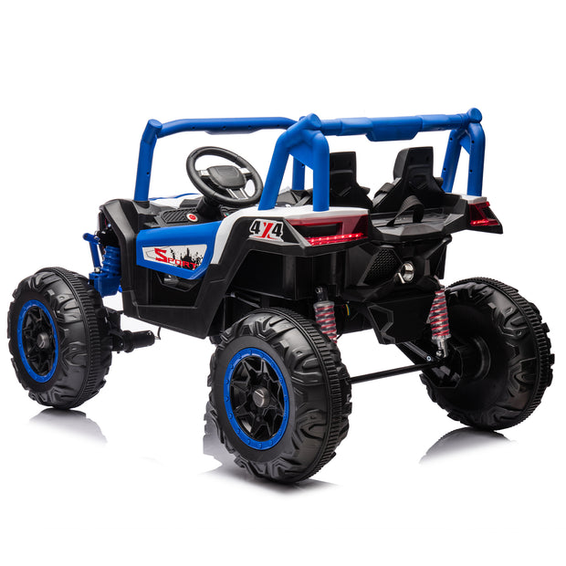 Side by Side 4x4 Ride on Off-Road Truck with Parent Remote Control, Battery Powered Electric Car - Follow yourDream