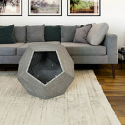 25.98"Modern Pet Furniture Cat Litter Side Table, Sofa Side Table, Planter MDF Multifunctional Furniture, Cement Gray - Follow yourDream