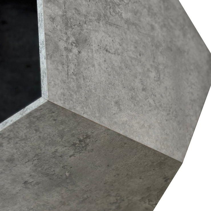 25.98"Modern Pet Furniture Cat Litter Side Table, Sofa Side Table, Planter MDF Multifunctional Furniture, Cement Gray - Follow yourDream